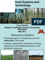 D'amato (2011) Silvicultural Systems and Terminology!!!