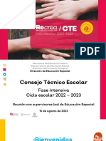 CTE. Fase Intensiva Con Supervisores y ATP