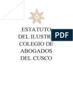 ESTATUTO DEL IColegio de Abogados Cusco