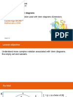 Teaching Pack - Venn Diagrams: Lesson 3 - Formal Notation Used With Venn Diagrams (Extension)