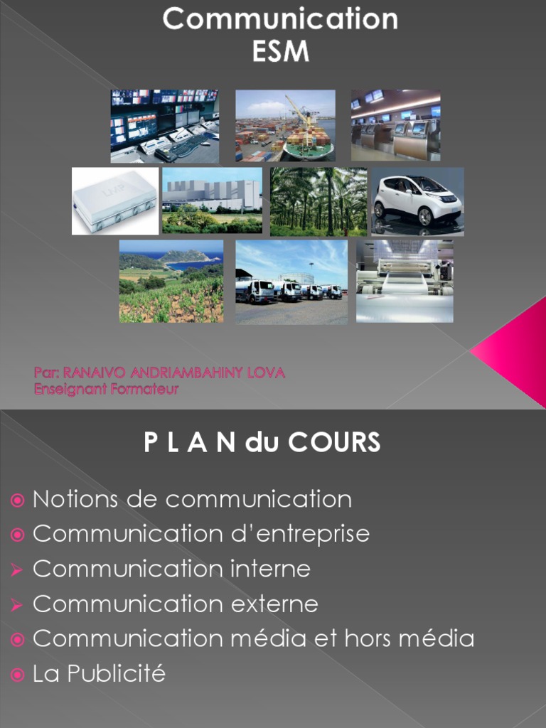 Notions clés de la communication d'entreprise | PDF | la communication ...