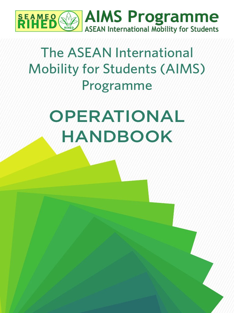 Operational Handbook The ASEAN International Mobility For Students