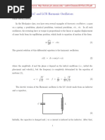 LC and LCR Harmonic Oscillators: Source: Http://bolvan - Ph.utexas - Edu/ vadim/Classes/2015s/LCR PDF