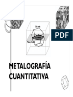 Metalografía cuantitativa: Técnicas para medir tamaño de grano y porcentaje de fases