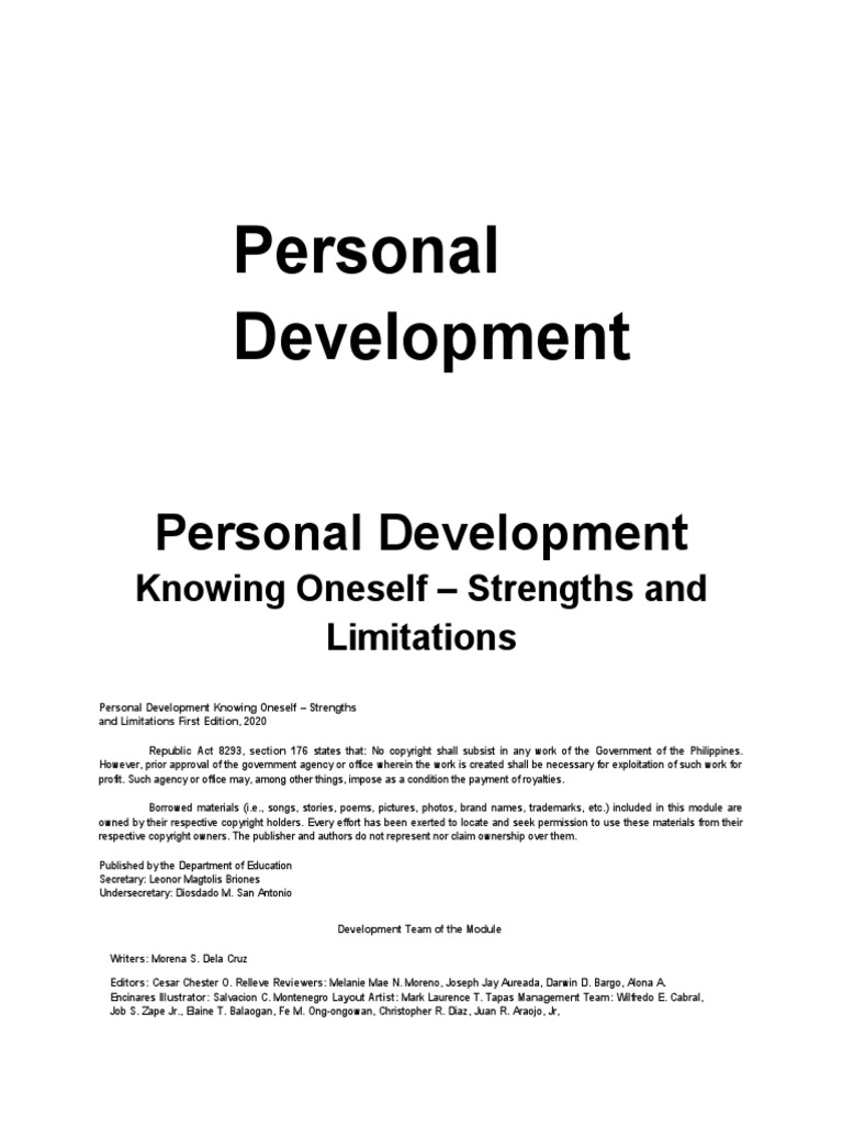 C LMD 4 A Personal Developments Hs | PDF | Id | Self Esteem