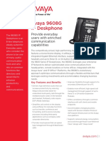 Avaya 9608G IP Deskphone: Provide Everyday Users With Enriched Communication Capabilities