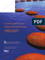 Ministras en América Latina (364 mujeres en 409 cargos 1950-2007