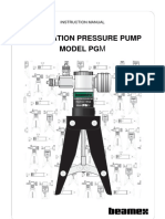 Calibration Pressure Pump Model PGM: Instruction Manual