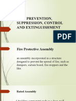 Fire Prevention Suppression Control and Extinguishment