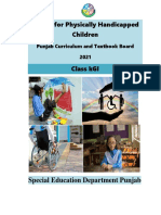 Class KG1 Syllabus For Physically Handicapped Children