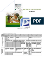 Matriz de Competencias y Capacidades DCN 2015.