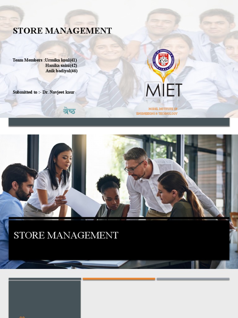 Store Management Overview | PDF | Business | Finance & Money Management