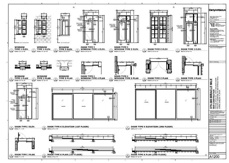 A1200 - Window and Louver Schedule Rev.4a | PDF