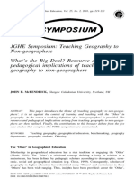 McKendrick 2001 What's The Big Deal? Resource and Pedagogical Implications of Teaching Geography To Non-Geographers