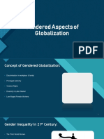 Gendered Aspects of Globalization and Inequality