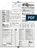 Ficha de Personagem Mago Humano Nível 5