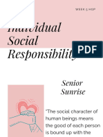 Individual Social Responsibility: Week 5 HGP