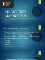 Binary Tree Algorithms