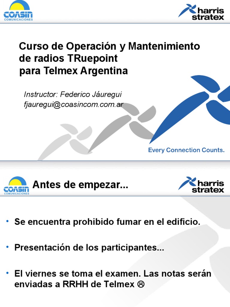 TRuepoint Operacion y Mantenimiento | PDF | Radio | Tecnología de ...
