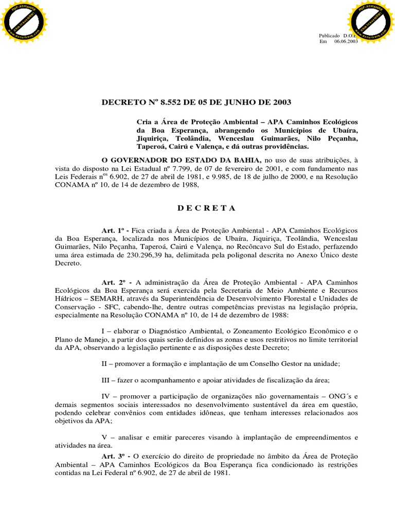 DECRETO-Nº-8.552-DE-05-DE-JUNHO-DE-2003-APA-Caminhos-Ecológicos-da-Boa ...