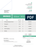 Invoice Template Seablue