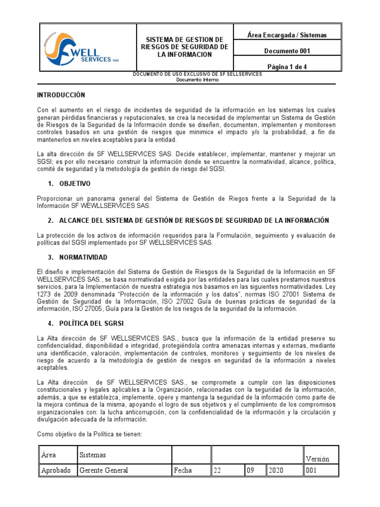 Gestión de Riesgos en Seguridad Informática | PDF | La seguridad ...