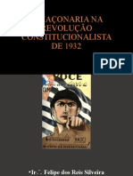 A MAÇONARIA NA REVOLUÇÃO CONSTITUCIONALISTA DE 1932
