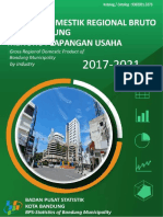 Produk Domestik Regional Bruto Kota Bandung Menurut Lapangan Usaha 2017-2021