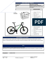 Especificación Técnica Bicicleta TRAPPIST ARO 26