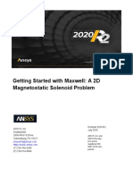Maxwell 2D Magnetostatic Solenoid Problem