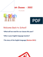 English Classes 2022 7 Year