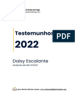 Testemunhos Daisy Escalante 2022 - Sonhos e Visões - Dom de Profecia