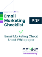 Email Marketing Checklist (SEMNE Digital Marketing Association)