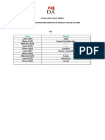 Horario Valoración Sumativa Oct. 8°A