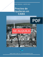 Precios de Alquileres en Caba - Agosto 2022 Dif