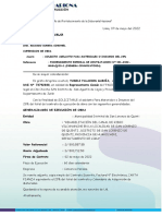 Modelo de Carta para Solicitar Fianza