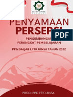 Penyamaan Persepsi Lokakarya PPP PPG Daljab Batch 1 LPTK Uinsa 2022
