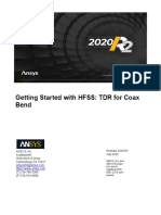 HFSS TDR For Coax Bend