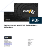 HFSS A Ball Grid Array IC Package