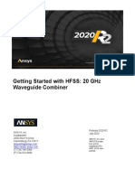 HFSS 20 GHZ Waveguide Combiner