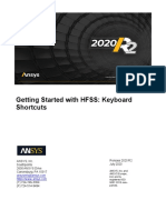 HFSS Keyboard Accelerators