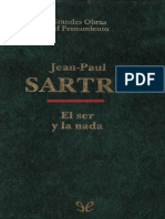 El ser y la nada - Jean-Paul Sartre