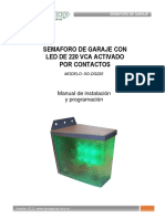 Semáforo de garaje LED 220V programable