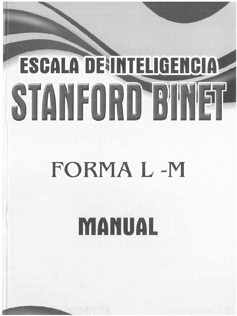 MANUAL - Stanford Binet - Compressed | PDF