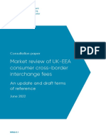 Market Review of UK-EEA Consumer Cross-Border Interchange Fees