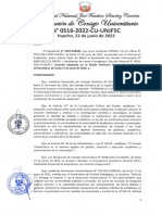 Cronograma Académico 2022 I (R.C.U. 0516-2022-CU-UNJFSC)