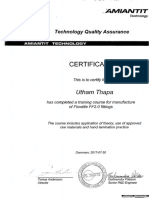 QC-certificate of Uttam