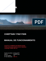 Chieftain 1700-1700S Operations Manual Rev 1.0 (Es)