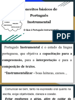 Conceitos básicos de Português Instrumental