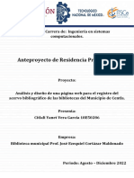 Análisis y diseño de página web para registro de acervo bibliográfico municipal